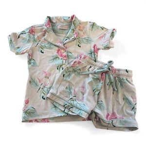 SweetHoney girls Floral Kids Pajama Set - size 6 years